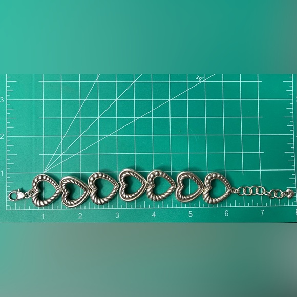 Brighton Connected by Love Bracelet heart charm silver plated - Picture 5 of 8